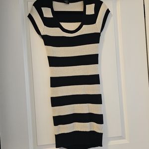 Black & White Sweater Dress